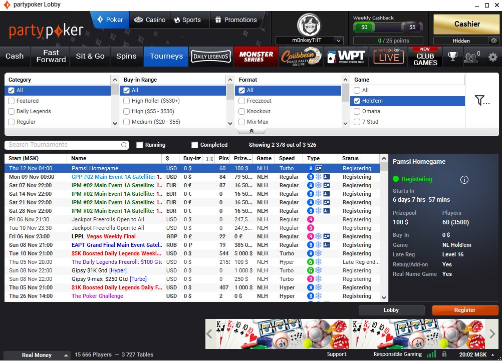 Fastforward Boosted Hours, Cashback, Online Poker