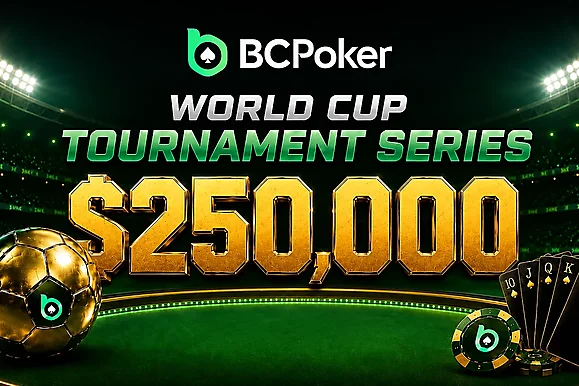 BCPoker Daily Freerolls, Cash Drops & a World Cup Tournament Series