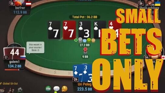 Uri Peleg's Experiments: Bets and Raises are Always A Third