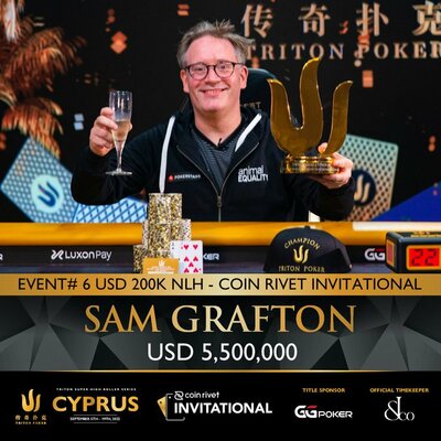 Triton Super High Roller Series: Sam Grafton beats Linus Loeliger to win the $200,000 tournament