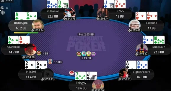 How a Modern Online MTT Unfolds: $320 PokerStars Knockout MTT